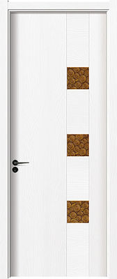 Парадный вход цвета слоновой кости H2.1m, современная деревянная дверь входа 800kg/M3